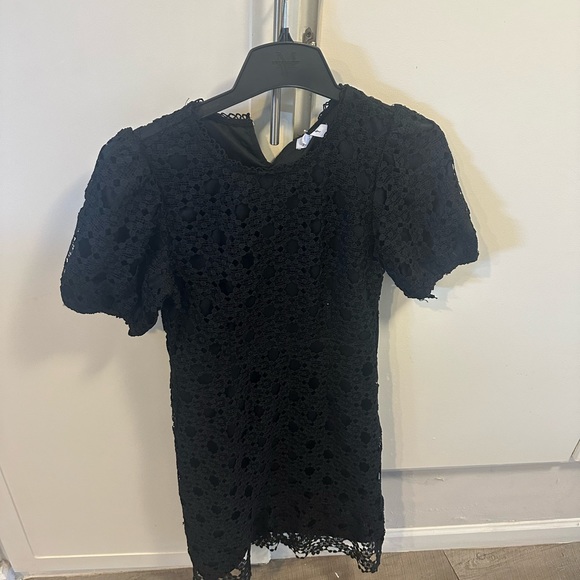 NWT black dress. Lace feel with lining. So sweet for NYE. Or anytime. - Picture 1 of 4